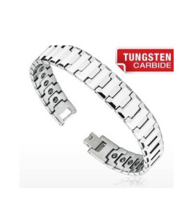 Tungsten carbide armbånd "Flad Facet".
