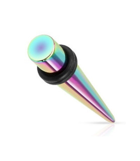 Fede Rainbow anodiserede Tapers med o-ringe