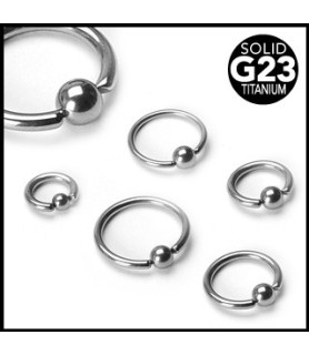 Titaniumpiercinger - Closure ball ring (Cbr. piercing)