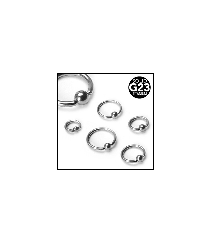Titaniumpiercinger - Closure ball ring (Cbr. piercing)