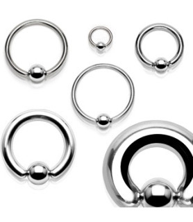 Ekstrem piercing Closure ball ring G7