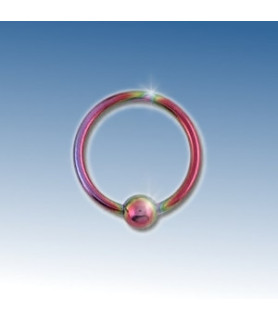 Closure ring pink anodiseret 8 mm.
