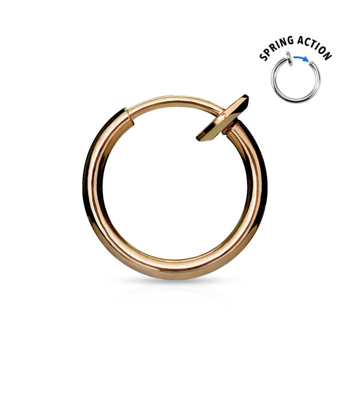 Rose Gold Fake Snyde Piercing Ring