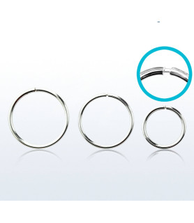 Endeløs sølv Ring G22 Dia. 9 mm.