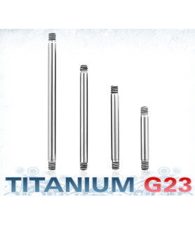 Piercingstav i titanium - lige G14