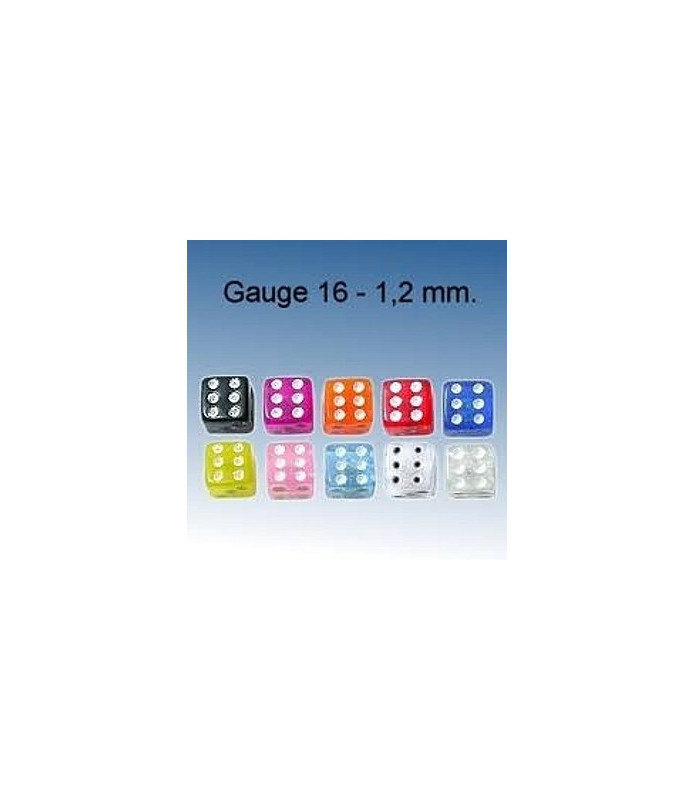 Terninger i mange farver - G16 - 1,2 mm.