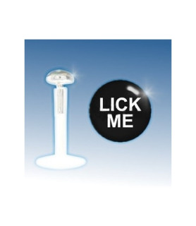 Læbepiercing 925 Sterling Sølv "Lick me"